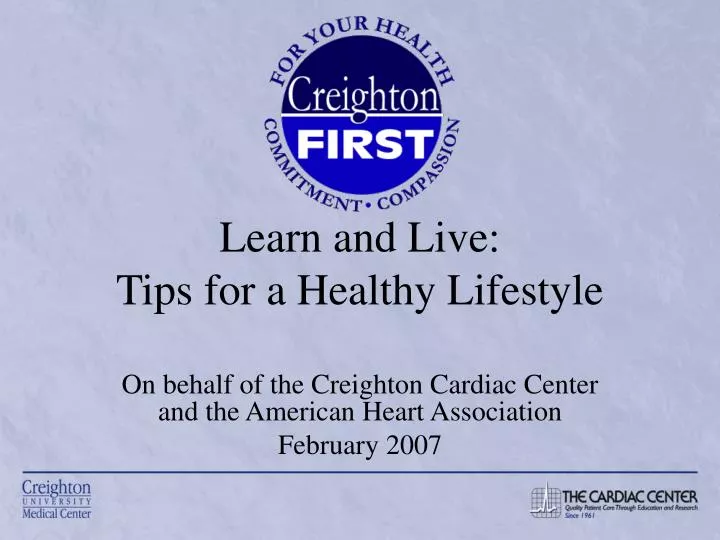 learn and live tips for a healthy lifestyle