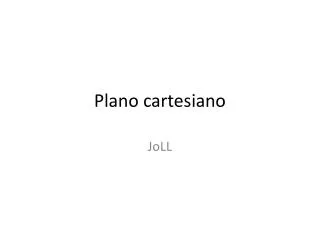 plano cartesiano