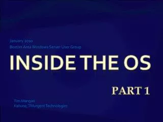 Inside the OS