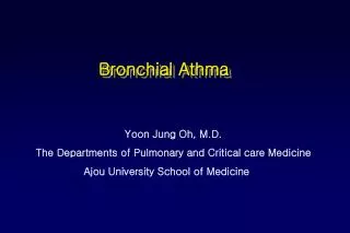 Bronchial Athma