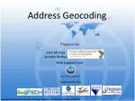 Address Geocoding - slide 1