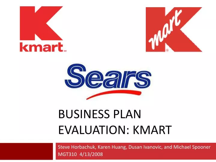business plan evaluation kmart