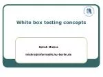 White box testing concepts - slide 1