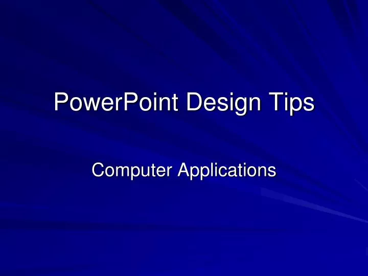 powerpoint design tips
