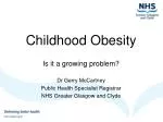 Childhood Obesity - slide 1