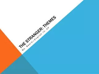 The Stranger: Themes
