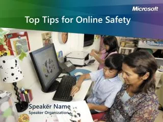 Top Tips for Online Safety