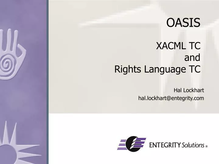 oasis xacml tc and rights language tc