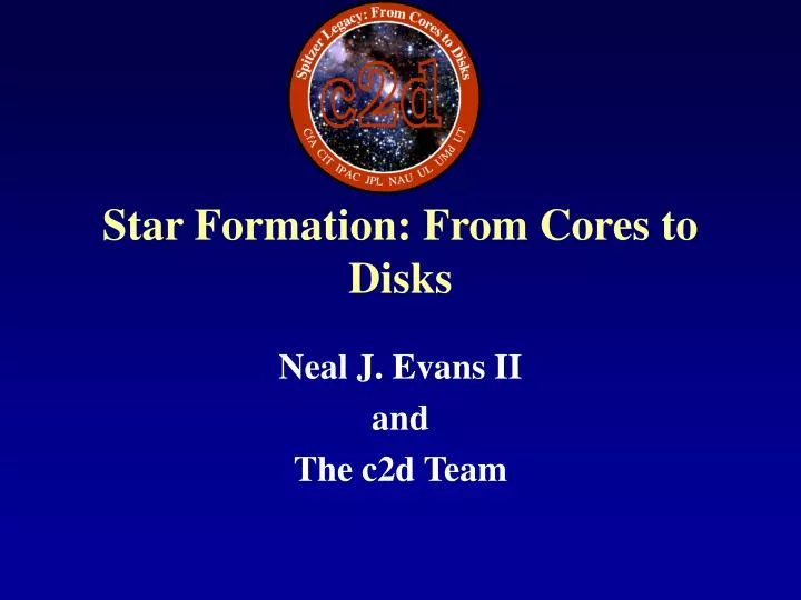 star formation from cores to disks