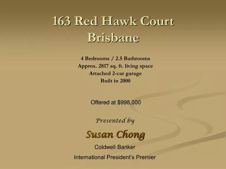 163 red hawk court brisbane