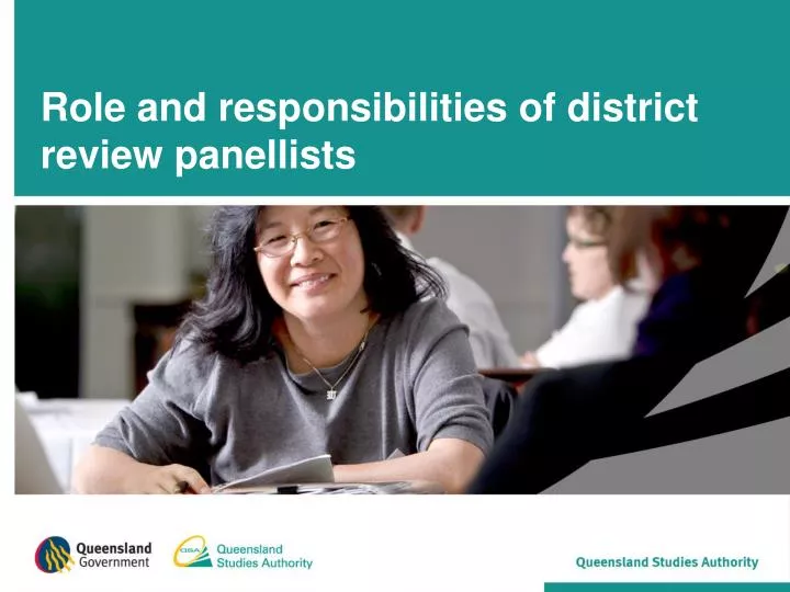 role and responsibilities of district review panellists