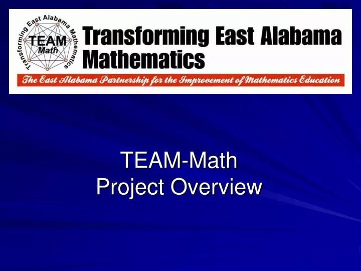 team math project overview