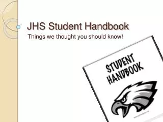 JHS Student Handbook