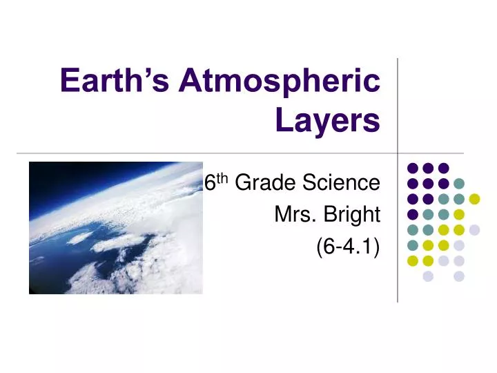 earth s atmospheric layers
