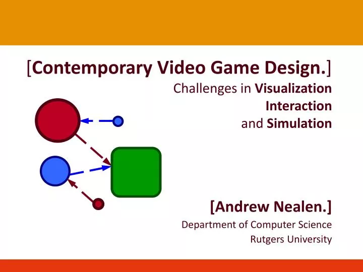 contemporary video game design challenges in visualization interaction and simulation