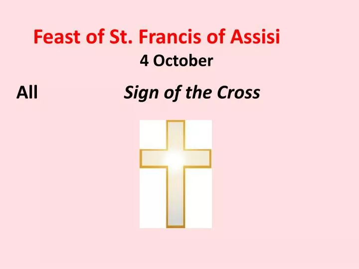 feast of st francis of assisi 4 october