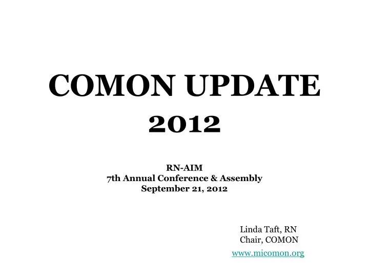 comon update 2012