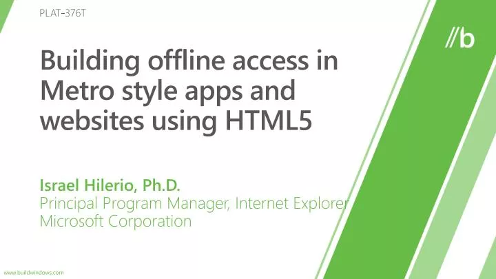 building offline access in metro style apps and websites using html5