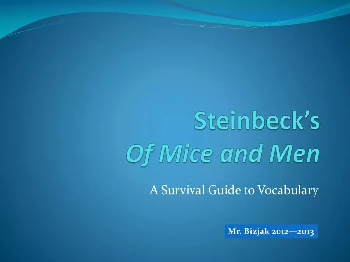 steinbeck s of mice and men