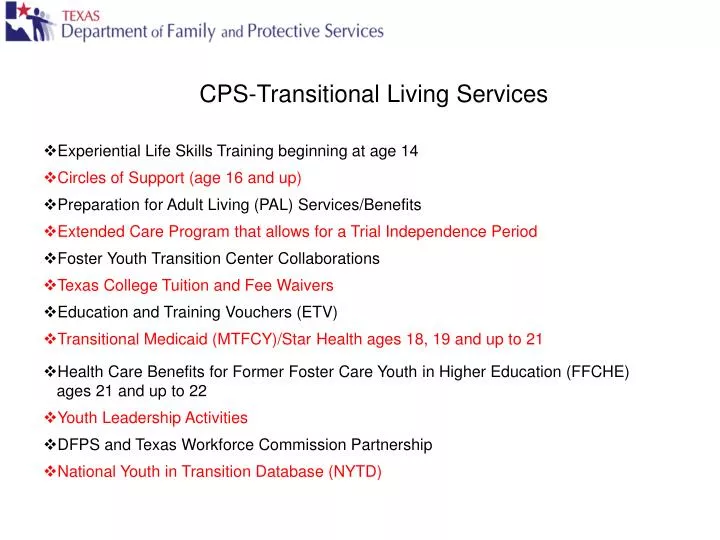 cps transitional living services