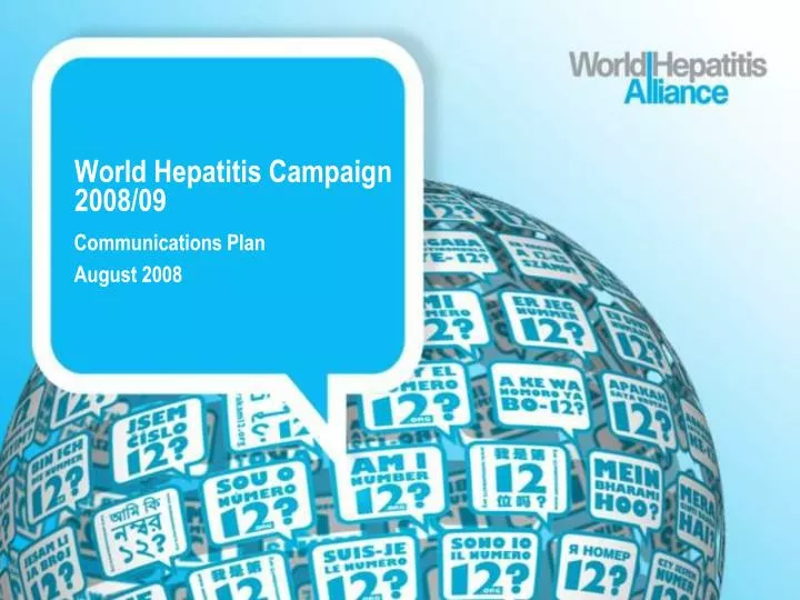 world hepatitis campaign 2008 09