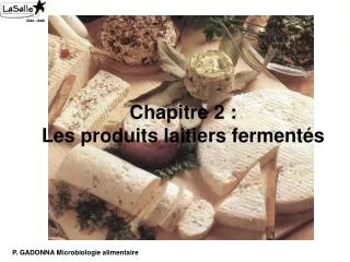 chapitre 2 les produits laitiers ferment s