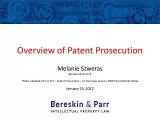 Overview of Patent Prosecution