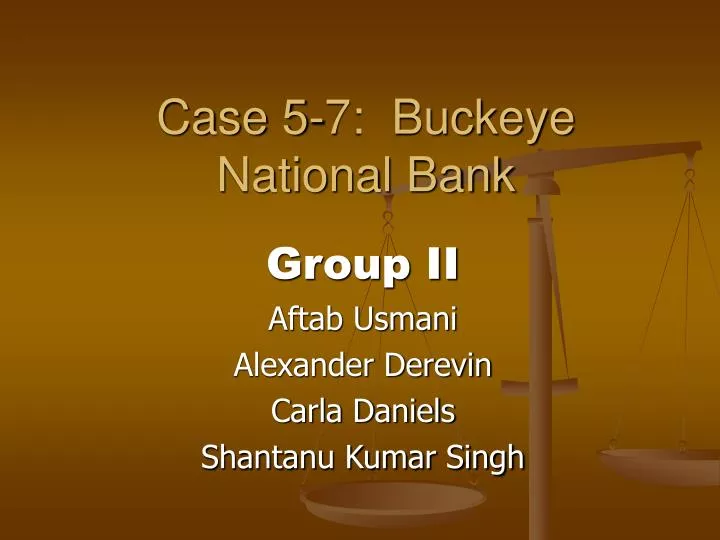 case 5 7 buckeye national bank