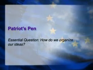 Patriot’s Pen