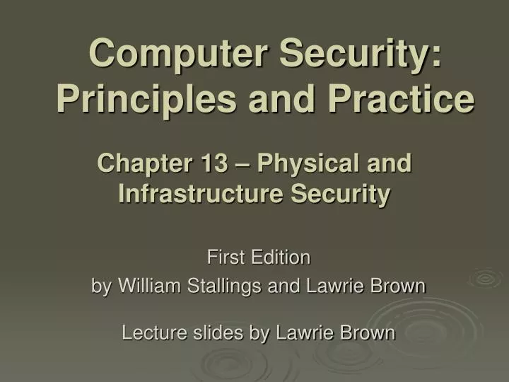 computer security principles and practice
