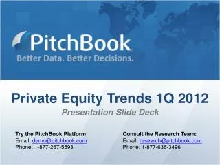 Private Equity Trends 1Q 2012 Presentation Slide Deck