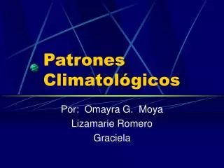 patrones climatol gicos