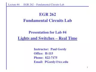 Instructor: Paul Gordy Office: H-115 Phone: 822-7175 Email: PGordy@tcc.edu