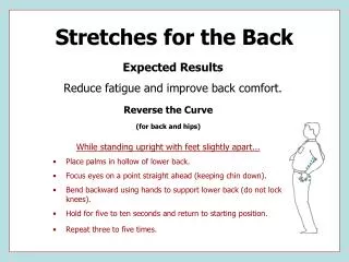 Stretches for the Back