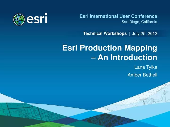 esri production mapping an introduction