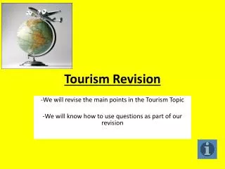 Tourism Revision