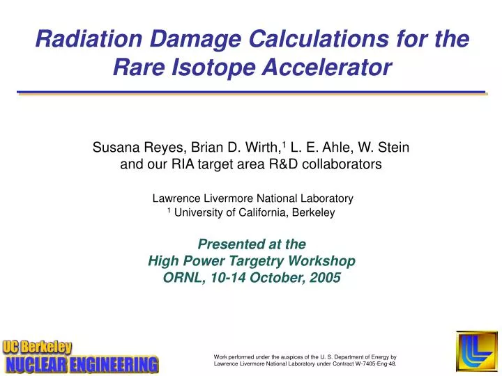 radiation damage calculations for the rare isotope accelerator
