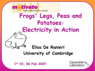 Frogs' Legs, Peas and Potatoes: Electricity in Action