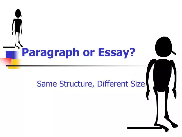 paragraph or essay