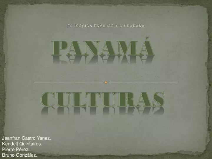 panam culturas