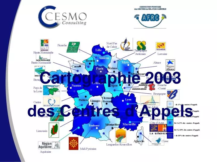 cartographie 2003 des centres d appels