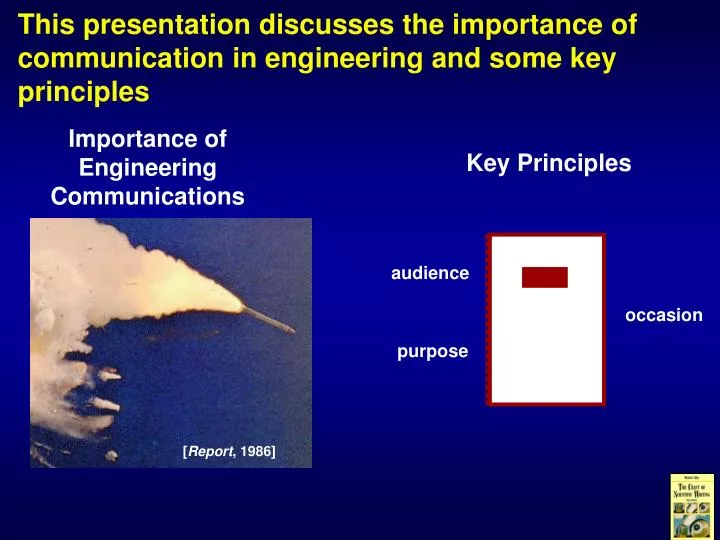 this presentation discusses the importance of communication in engineering and some key principles