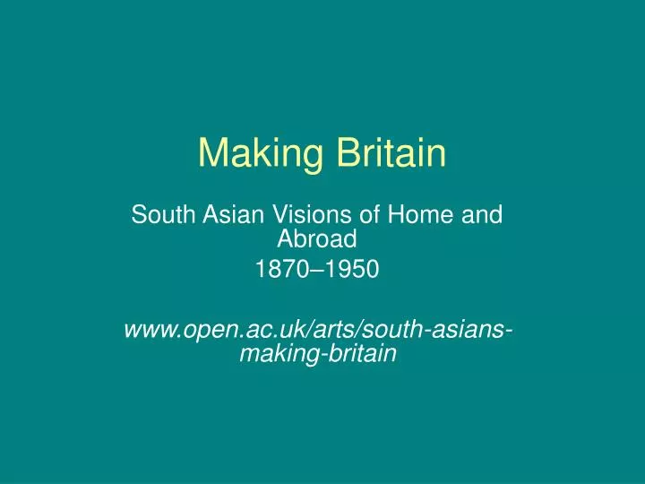 making britain