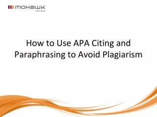 How to Use APA Citing and Paraphrasing to Avoid Plagiarism