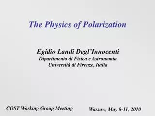 The Physics of Polarization