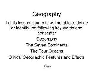 geography