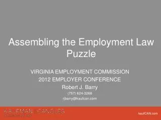 Assembling the Employment Law Puzzle