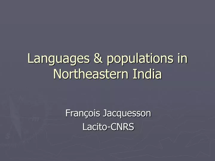 languages populations in northeastern india
