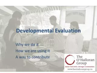 Developmental Evaluation