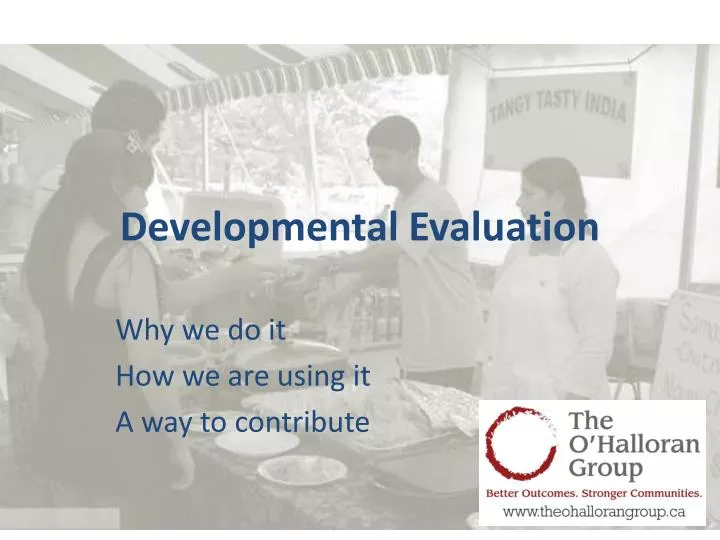 developmental evaluation